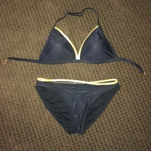 Lady M Swimwear, Black and Gold Bikini